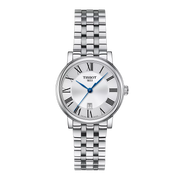 Tissot Carson Premium Lady T122.210.11.033.00 - bracciale e cassa acciaio - quadrante argento con datario